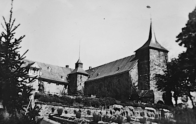 Historisches Foto Schloss Hückeswagen von 1937
