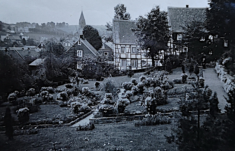 Historisches Foto Schlosspark Hückeswagen von 1937